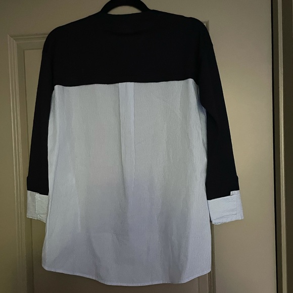 Veronica Beard Sionne Mixed-Media Pullover Sweater - Picture 3 of 6